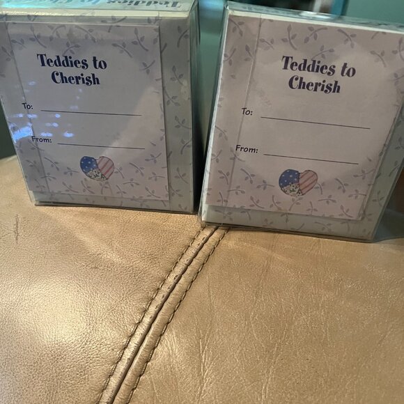 TWO NEW Cherish Teddies Bear Welcome Baby &Baby's Christening  113804 & 113504. - Picture 5 of 5